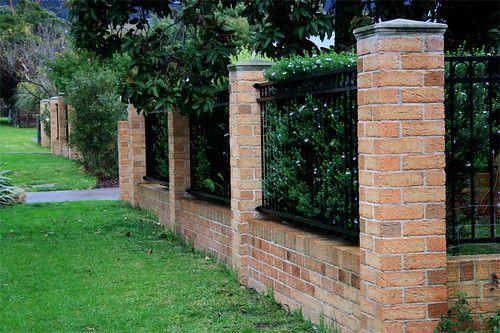 brick fence